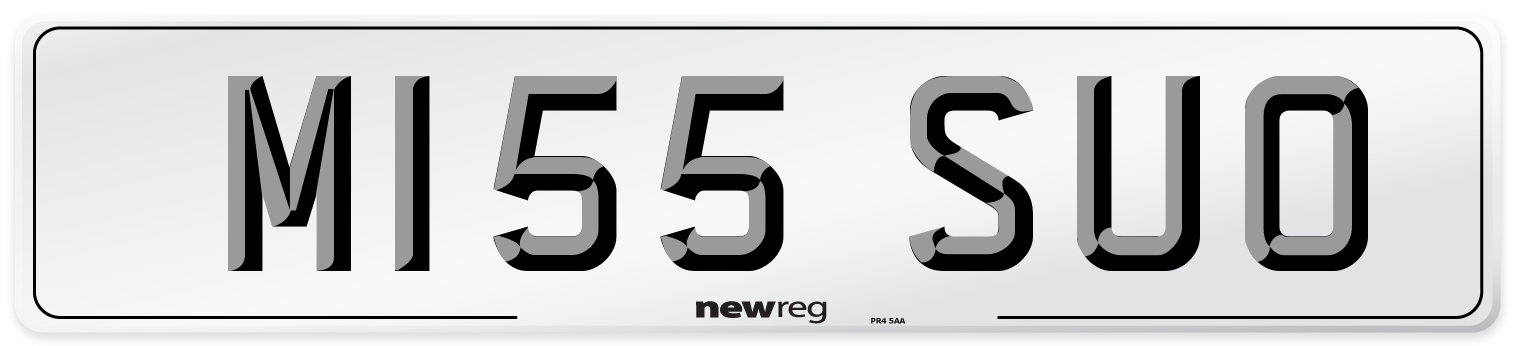 M155 SUO Number Plate from New Reg